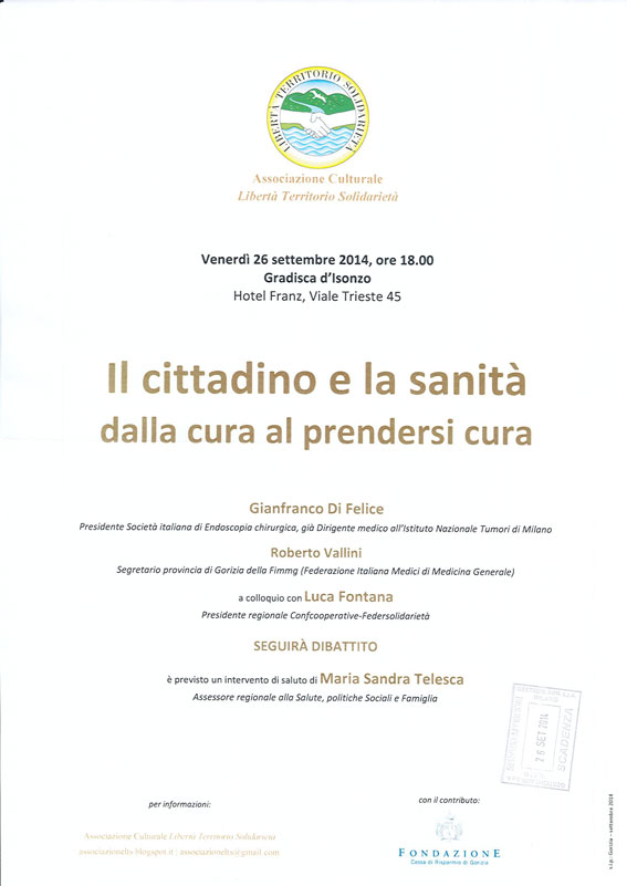 Il cittadino e la sanità - dalla cura al prendersi cura